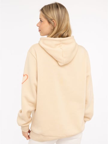 Zwillingsherz Bluza "LOVE 2.0" w kolorze beżowym