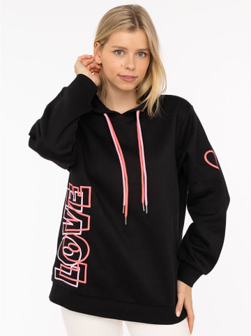Zwillingsherz Bluza "LOVE 2.0" w kolorze czarnym