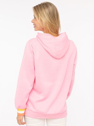 Zwillingsherz Hoodie "Good Vibes Only" in Rosa