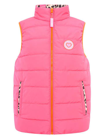 Zwillingsherz Wendeweste "Leo" in Pink/ Beige