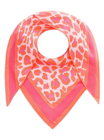 Zwillingsherz Dreieckstuch in Orange/ Pink - (L)200 x (B)100 cm