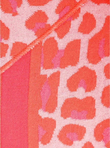 Zwillingsherz Driehoekige sjaal oranje/roze - (L)200 x (B)100 cm