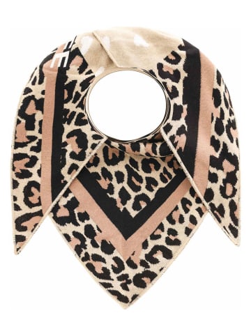 Zwillingsherz Driehoekige sjaal beige - (L)200 x (B)100 cm