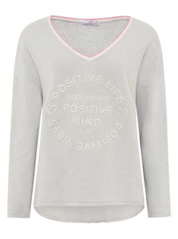 Zwillingsherz Bluza w kolorze szarym