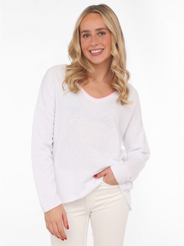 Zwillingsherz Sweatshirt wit
