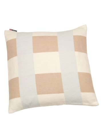 David Fussenegger Kissenhülle "Nova - Blockkaro" in Creme/ Beige