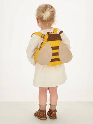 Beagles Plecak "Friends" w kolorze żółto-jasnobrązowo-beżowym - 28 x 21 x 8 cm