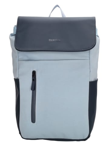 Beagles Rucksack "Kobe" in Hellblau/ Dunkelblau - (B)26 x (H)41,5 x (T)13 cm