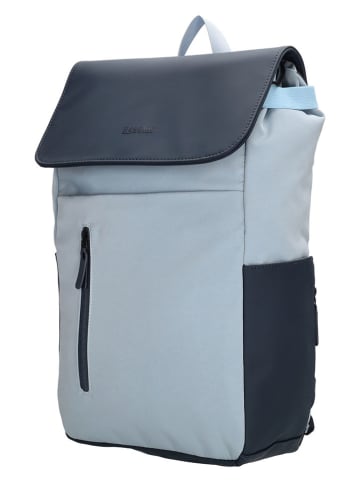 Beagles Rucksack "Kobe" in Hellblau/ Dunkelblau - (B)26 x (H)41,5 x (T)13 cm