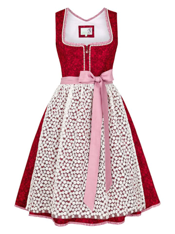Alpenfee Dirndl ''Kaja'' in Rot/ Weiß/ Rosa
