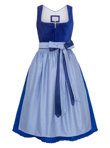 Alpenfee Dirndl ''Polina'' in Dunkelblau/ Hellblau