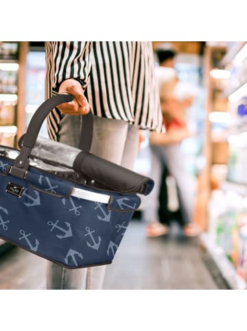 Falko Boodschappentas ''Falko Duo" blauw - (B)48 x (H)27 x (D)28 cm