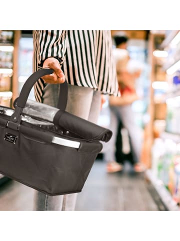 Falko Kosz "Falko Duo" w kolorze granatowym na zakupy - 48 x 27 x 28 cm