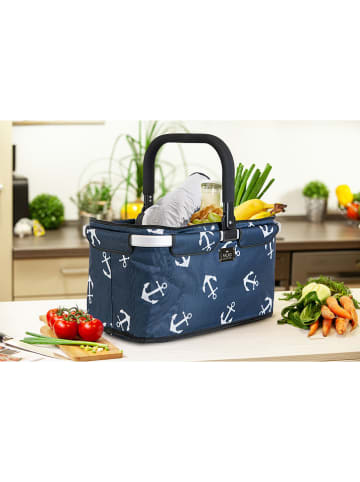 Falko Thermo-Einkaufskorb "Falko" in Blau - (B)48 x (H)27 x (T)28 cm