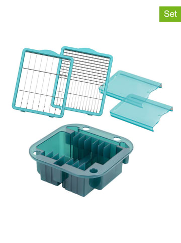 Genius 5tlg. Zubehör-Set "Nicer Dicer Chef Professional" in Petrol