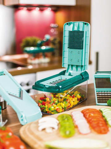 Genius 13-częściowy zestaw "Nicer Dicer Fusion" w kolorze miętowym