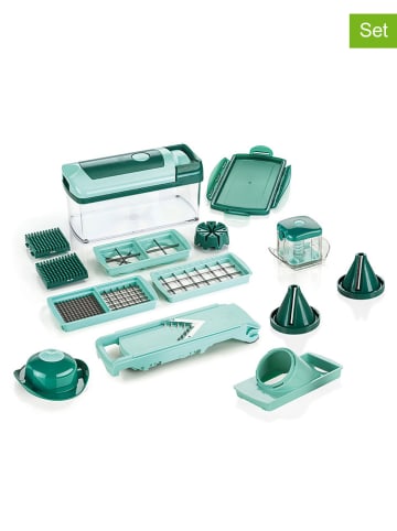Nicer Dicer 16-częściowy zestaw "Nicer Dicer Fusion Julietti" w kolorze zielonym