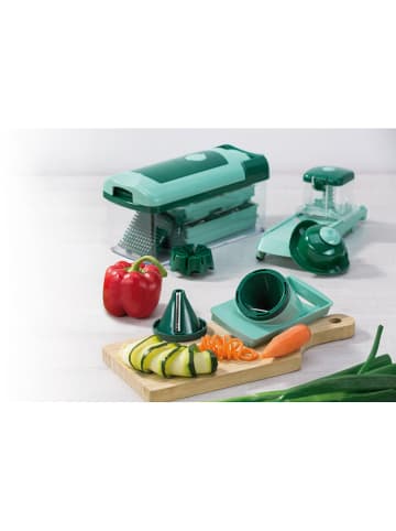 Nicer Dicer 16-częściowy zestaw "Nicer Dicer Fusion Julietti" w kolorze zielonym