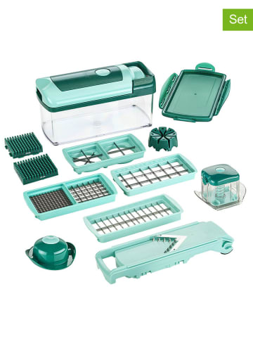 Genius 14-delige snijset "Nicer Dicer Fusion" groen