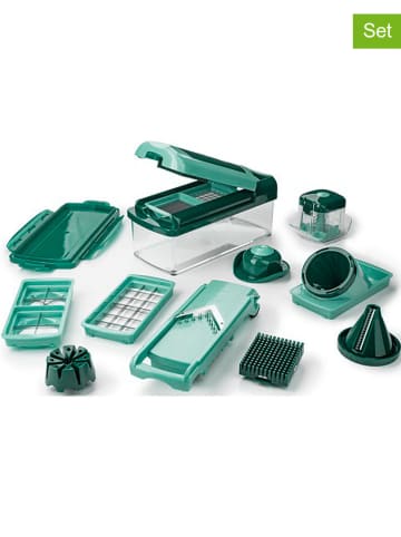 Genius 16-częściowy zestaw "Nicer Dicer Fusion smart" w kolorze zielonym