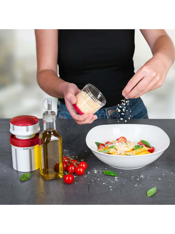 Genius 6-delige set: kruidenmolen "Nicer Dicer Maestro" rood/wit