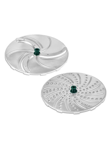 Genius 4-delige set: schijven "Nicer Dicer Pegasus" groen/zilverkleurig
