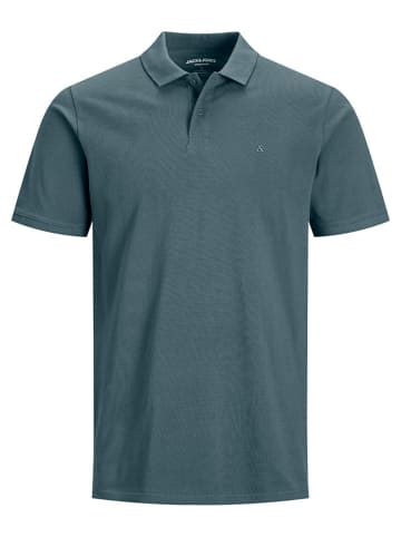 Jack & Jones Koszulki polo (2 szt.) "Jjebasic" w kolorze brązowo-niebieskim