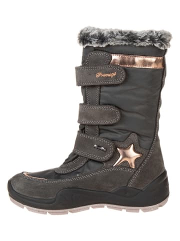 Primigi Skórzane kozaki zimowe "Winger" w kolorze brązowym