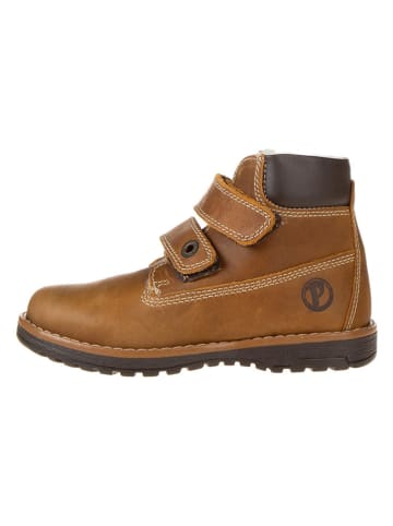 Primigi Leder-Winterboots "Play Casual" in Hellbraun