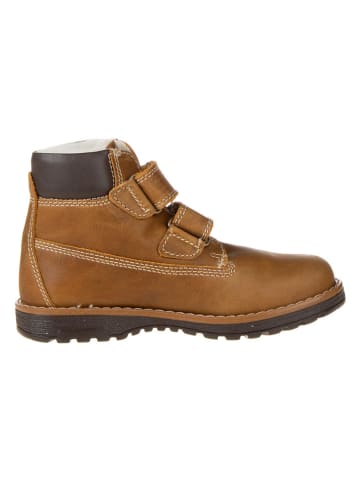Primigi Leder-Winterboots "Play Casual" in Hellbraun