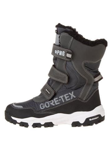 Primigi Skórzane kozaki zimowe "Kid GTX" w kolorze szarym