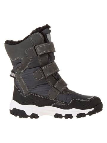 Primigi Skórzane kozaki zimowe "Kid GTX" w kolorze szarym