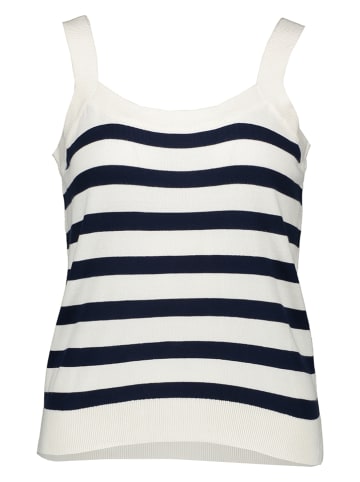 SisterS point Top in Creme/ Dunkelblau