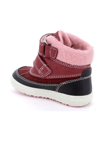 Primigi Leder-Ankle-Boots in Rot