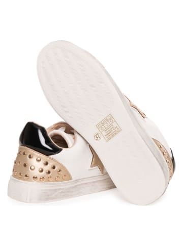 Twinset Sneakers wit/goudkleurig