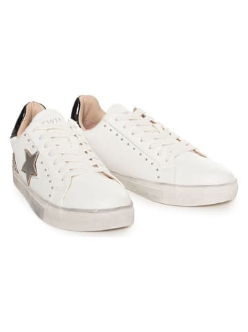 Twinset Sneakers wit/zilverkleurig