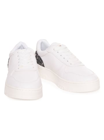 Twinset Sneakers wit/zwart/zilverkleurig