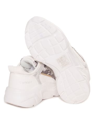 Twinset Sneakers wit/zilverkleurig