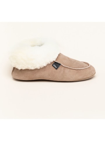 kitz-pichler Leren pantoffels "Lammfell" lichtbruin