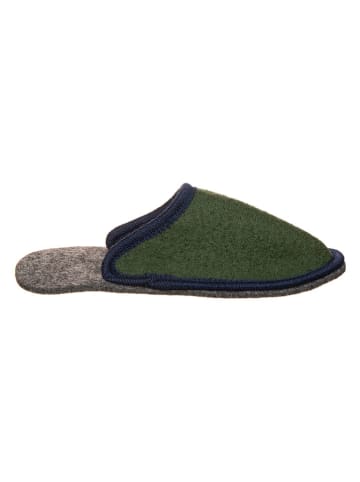 kitz-pichler Woll-Hausschuhe "Hubi" in Khaki