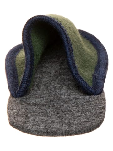 kitz-pichler Woll-Hausschuhe "Hubi" in Khaki