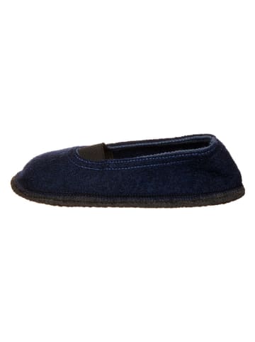 kitz-pichler Wollen pantoffels "Ronja GM" donkerblauw