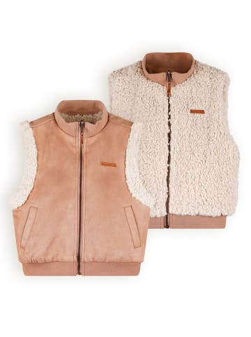 NONO Omkeerbare bodywarmer "Kenna" lichroze/crème
