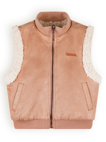 NONO Omkeerbare bodywarmer "Kenna" lichroze/crème