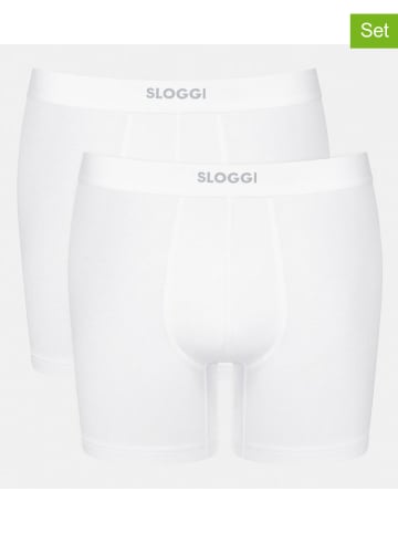 Sloggi Bokserki (2 pary) "Ever Ease" w kolorze białym