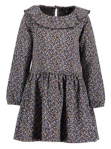 Blue Seven Jurk antraciet/meerkleurig