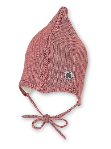 Sterntaler Woll-Bindemütze "Zipfel" in Pink