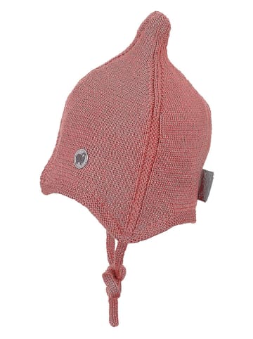 Sterntaler Woll-Bindemütze "Zipfel" in Pink