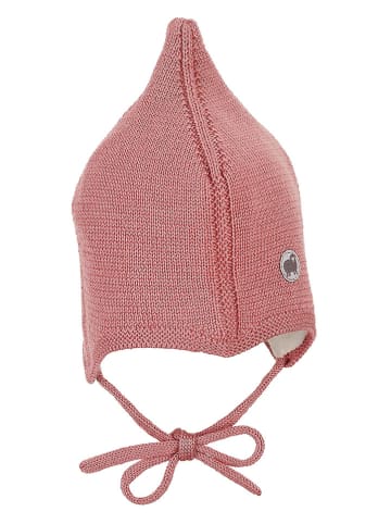 Sterntaler Woll-Bindemütze "Zipfel" in Pink