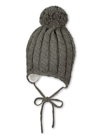 Sterntaler Bommelstrickmütze in Khaki
